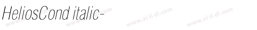 HeliosCond italic字体转换 HeliosCond italic字体转换